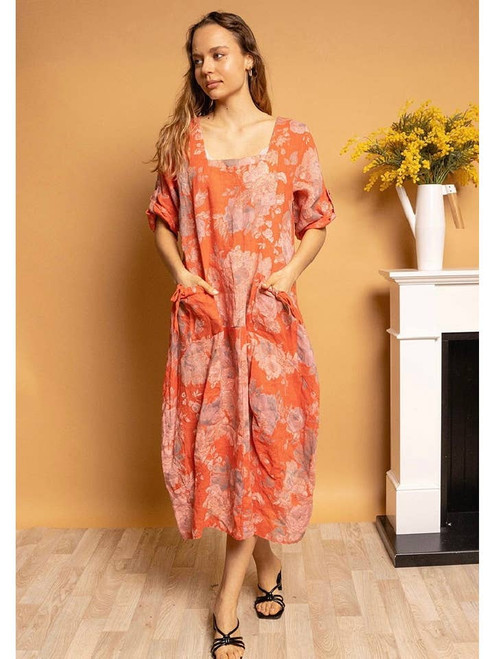 Linen & Cotton House Floral Dress