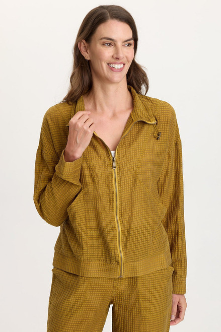 XCVI Mustard Waffle Weave Jacket