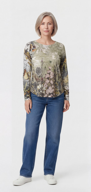 Inoah Wildflowers Burnout Top