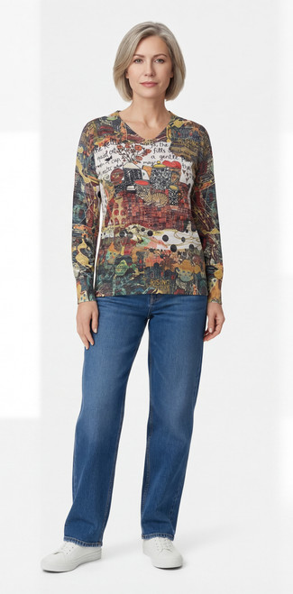 Inoah Love & Light Burnout Top