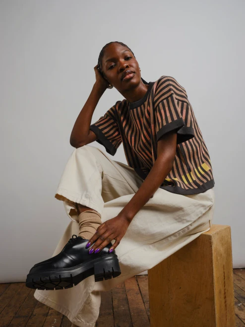 The Endery Bauhaus Oxide Knit Tee