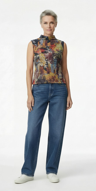 Inoah Bernadette Grey Knit Top