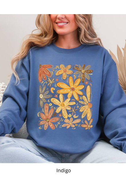 Refinery Autumn Flowers Sweatshirt