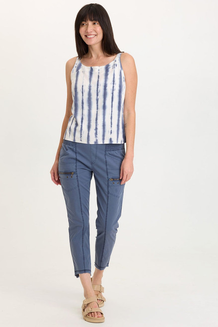  XCVI Stone Blue Poplin Stretch Pants