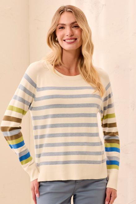 Tribal Mixed Stripe Sweater