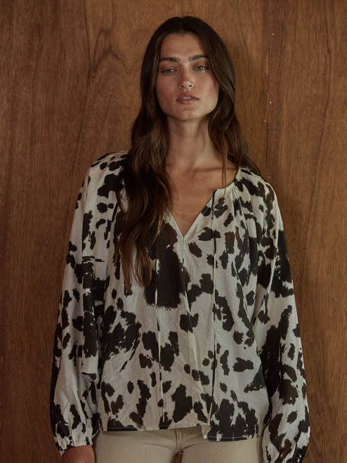 By Together Animal Print Dolman Sleeve Top