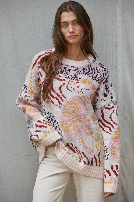 By Together Swirl Boxy Sweater