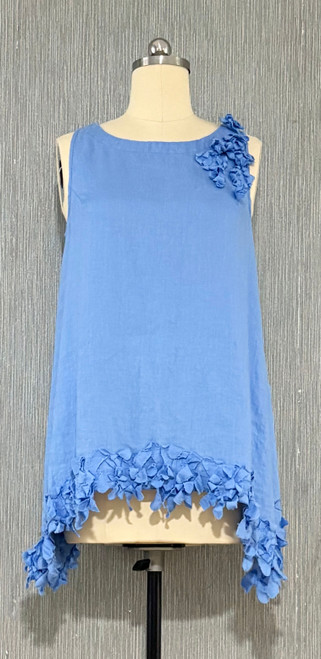 Kleen European Linen Boatneck Floral Top