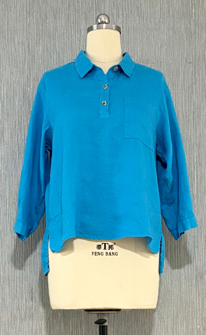 Kleen European Linen 3/4 Slv Top