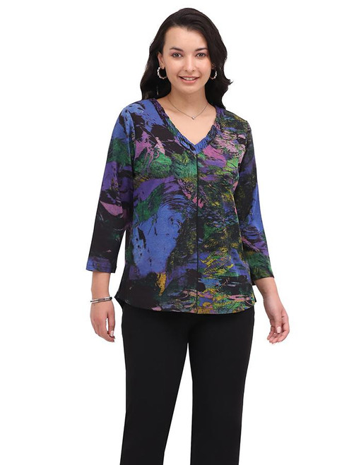 Parsley & Sage Abstract Bloom Top