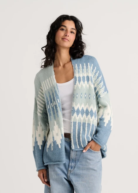 Zaket & Plover Jacquard Cardigan