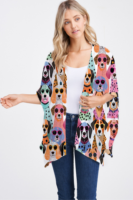 Et' Lois Cool Beans Open Wrap Shawl