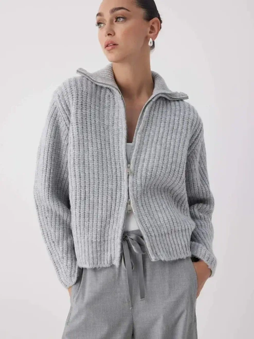 Noa Maison Slouchy Zip Cardigan