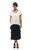 Tulip/Snapdragon Black Cotton Valencia Skirt