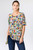 Et' Lois Colorful Geometric Shapes Soft Knit Top