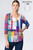 Et' Lois Vibrant Abstract Print Soft Knit Top