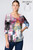 Et' Lois Multicolored Stencil Art Print Soft Knit Top