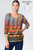 Et' Lois Color Weave Print Soft Knit Top