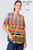 Et' Lois Color Weave Print Soft Knit Top