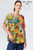 Et' Lois Multicolored Sunflower Soft Knit Top