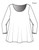 Et' Lois Hazy Heart Sketch Soft Knit Top