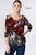 Et' Lois Hazy Red Poppies Soft Knit Top