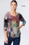 Et' Lois Hazy Multicolored Stencil Art Print Soft Knit Top