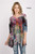 Et' Lois Hazy Multicolored Stencil Art Print Soft Knit Top