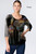 Et' Lois Hazy Oil Spill Flowers Soft Knit Top