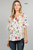 Et' Lois All Over Flowers Print Soft Knit Top