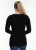 Elietian Lace Trim One-Size V-Neck Long Sleeve Top