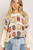 POL Cream Floral Patchwork Relaxed Sweater