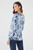 French Dressing Indigo Floral Cozy Sweater