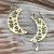 Fluff Hardware Rose Quartz Moon Garden Earrings