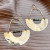 Fluff Hardware Turquoise New Moon Earrings