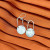 Fluff Hardware Small Fallen Moon Earrings