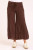 XCVI Chocolate Cotton Gauze Pin Tuck Crop Pant 