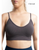 Elietian One-Size Ribbed Bra with Adjustable Straps