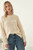 Little Lies Cream Textured Stripe Sweater