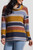  Tribal Stripe Cowl Sweater 