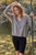 By Together Mocha Cotton & Cashmere V-Neck Relaxed Sweater