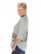 Inoah Prince V-Neck Heather Grey Knit Top