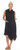 Inoah Black Waffle Sleeveless Cowl Dress