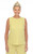 Inoah Solid Lemon Textured Tank