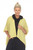 Inoah Solid Lemon Textured OS Cardigan