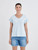 Cut Loose Linen Combo Cap Sleeve Tee