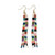 Ink + Alloy Mini Checkered Petite Fringe Earrings