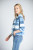  APNY Blue Tie-Dye Cotton French Terry Jacket