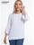 Multiples White Ruffle Hem Blouse