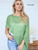 Island Tribe Avocado Double Knit Poncho